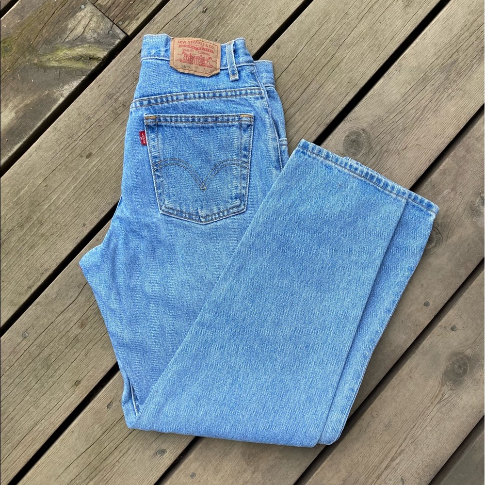 LEVI’S Jeans Vintage CLASSIC RELAXED 550 Barrel Tapered Leg Blue Size 8